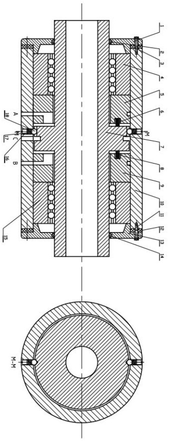 一種液壓式軸向振動主軸