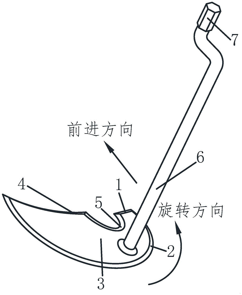 一種旋轉(zhuǎn)式株間除草刀