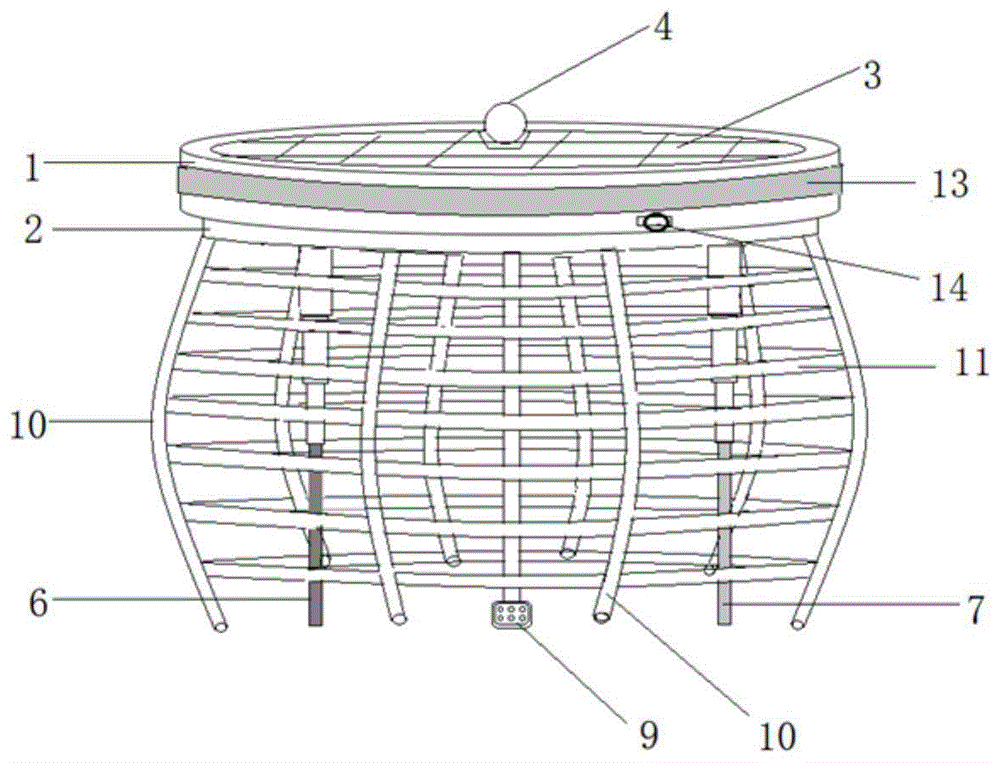 一種太陽(yáng)能復(fù)合式電解法污水處理漂浮裝置